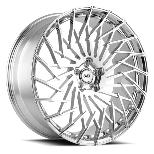 Savini SV.1 X5 Brushed W/ High Polished Accents - Part Number SV1X05-24100512H1566L Savini SV.1 X5 Brushed W/ High Polished Accents Photo