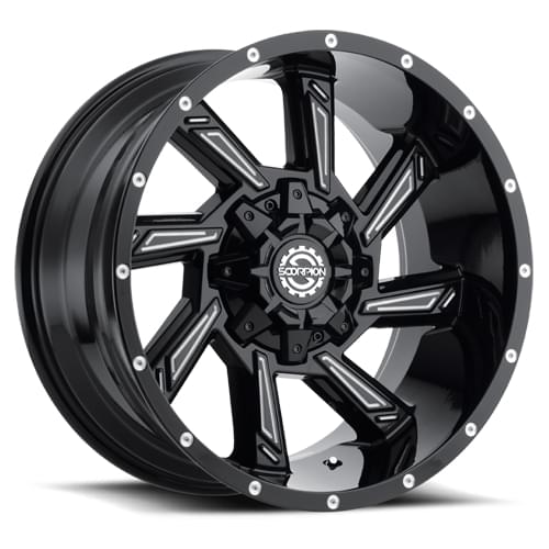 Scorpion SC-25 Gloss Black Milled - Part Number SC25-221463539-76ML Scorpion SC-25 Gloss Black Milled Photo