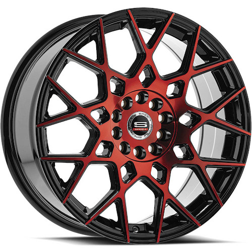 Spec-1 SP-52 Gloss Black Red Machined - Part Number SP-5220853638GBR Spec-1 SP-52 Gloss Black Red Machined Photo