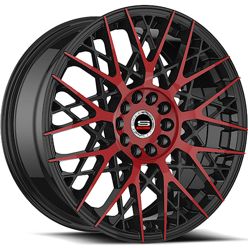 Spec-1 SP-53 Gloss Black Red Machined - Part Number SP-5317752342GBR Spec-1 SP-53 Gloss Black Red Machined Photo