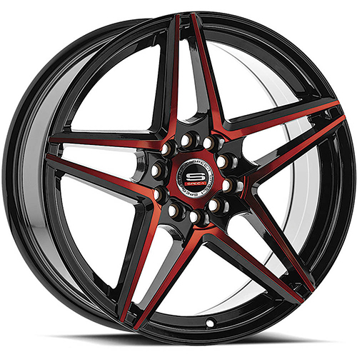 Spec-1 SP-54 Gloss Black Red Machined - Part Number SP-5418803538GBR Spec-1 SP-54 Gloss Black Red Machined Photo