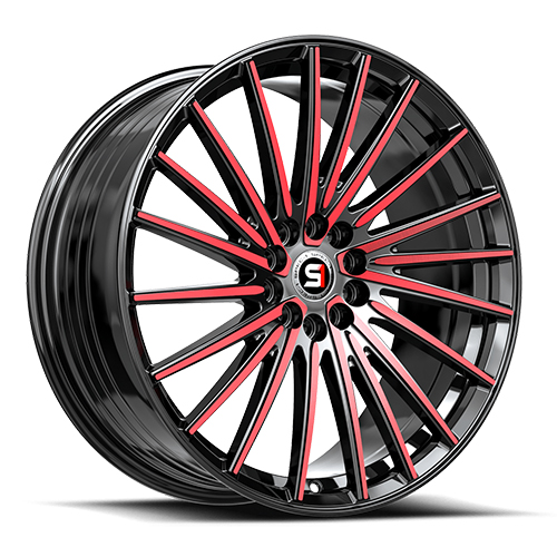 Spec-1 SP-68 Gloss Black With Red Machined Accents - Part Number SP-681775942BMR Spec-1 SP-68 Gloss Black With Red Machined Accents Photo