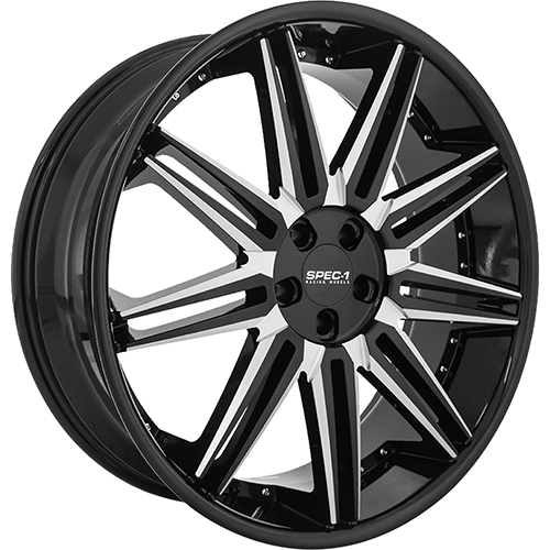 Spec-1 SPL-006 Gloss Black Milled - Part Number SPL00624901715GBML Spec-1 SPL-006 Gloss Black Milled Photo
