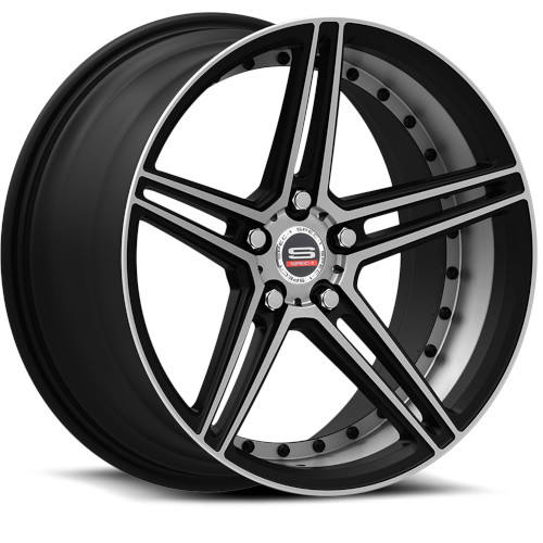 Spec-1 SPM-77 Gloss Black Machined - Part Number SPM77201054020GBM-DT-5X115 Spec-1 SPM-77 Gloss Black Machined Photo