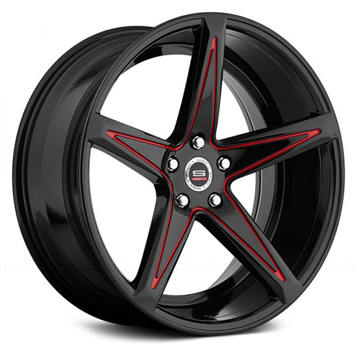 Spec-1 SPM-78 Gloss Black W/ Red Accents - Part Number SPM7820901635GBRL Spec-1 SPM-78 Gloss Black W/ Red Accents Photo