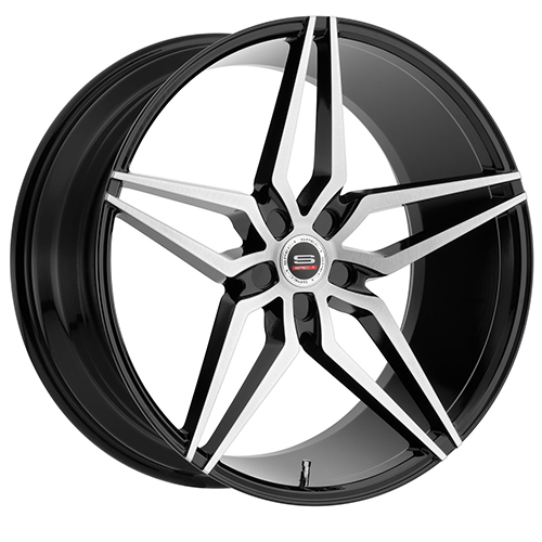 Spec-1 SPM-81 Gloss Black Brushed - Part Number SPM81201054020GBB-DT 5X120 Spec-1 SPM-81 Gloss Black Brushed Photo