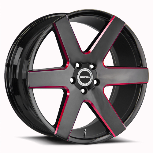 Strada Coda S60 Gloss Black W/ Milled Edge - Part Number S60252025GBMLR Strada Coda S60 Gloss Black W/ Milled Edge Photo
