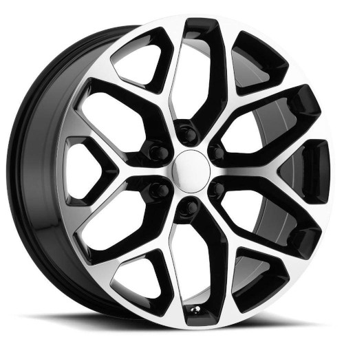 Strada OE Replica Snowflake R176 Gloss Black Machined - Part Number R176-063924GBM Strada OE Replica Snowflake R176 Gloss Black Machined Photo