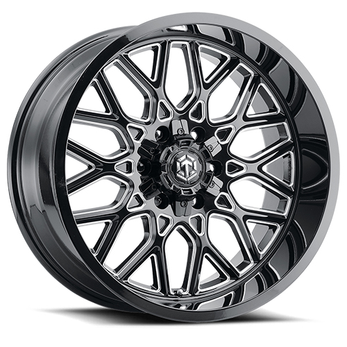 Terra Offroad TR-10 Gloss Black W/ Milled Accents - Part Number TR10-2210SS-25PBX Terra Offroad TR-10 Gloss Black W/ Milled Accents Photo