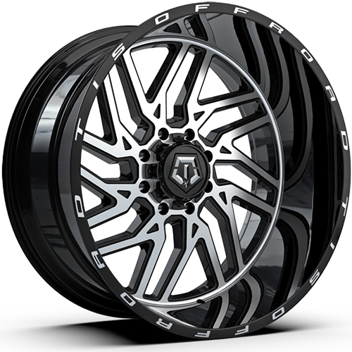 TIS Offroad 544 Gloss Black Machined - Part Number 544MB-2108125 TIS Offroad 544 Gloss Black Machined Photo