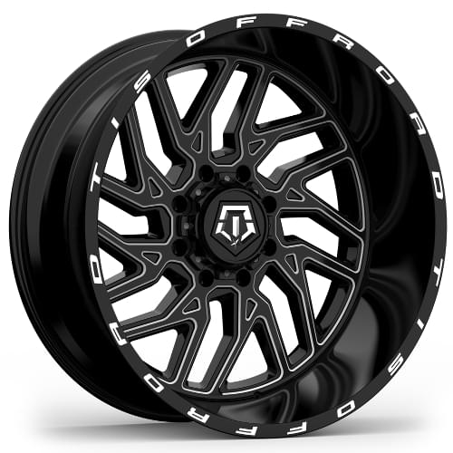 TIS Offroad 544 Gloss Black W/ Milled Accents - Part Number 544BM-2240976 TIS Offroad 544 Gloss Black W/ Milled Accents Photo