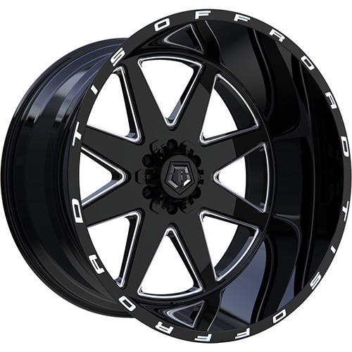 TIS Offroad 551BM Gloss Black Milled Accents - Part Number 551BM-2228744 TIS Offroad 551BM Gloss Black Milled Accents Photo