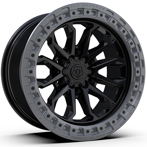 TIS Offroad 556BA Satin Black W/ Anthracite Ring - Part Number 556BA-7908512 TIS Offroad 556BA Satin Black W/ Anthracite Ring Photo