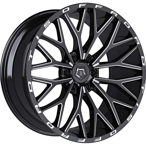 TIS Offroad 566BM Black With Milled Accents - Part Number 566BM-2428744 TIS Offroad 566BM Black With Milled Accents Photo