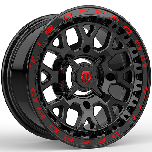 TIS Offroad UTV 558BMRL Gloss Black W/ Red Tint Milled - Part Number 558BMRL-47037+10 TIS Offroad UTV 558BMRL Gloss Black W/ Red Tint Milled Photo