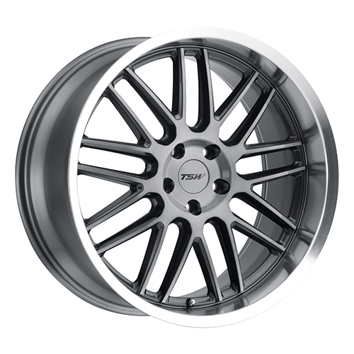 TSW Avalon Brushed Gunmetal W/ Machined Lip - Part Number 1910AVA255114G76 TSW Avalon Brushed Gunmetal W/ Machined Lip Photo