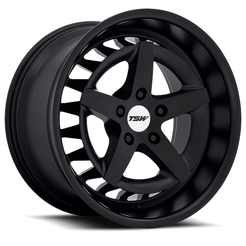 TSW Degner Semi Gloss Black - Part Number 2005DNR405112M66 TSW Degner Semi Gloss Black Photo