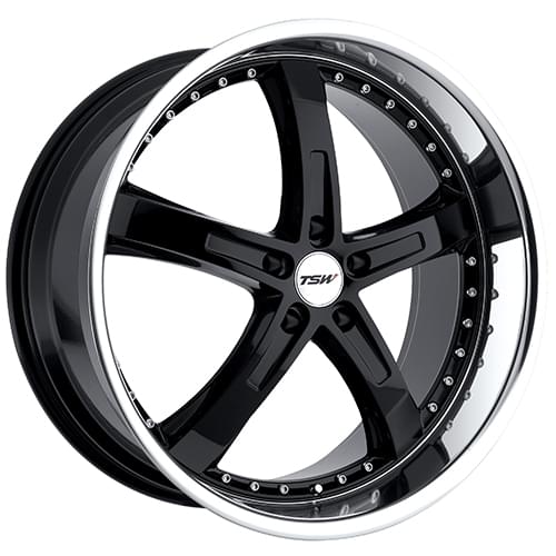 TSW Jarama Gloss Black W/ Mirror Lip - Part Number 1995JAR405114B76 TSW Jarama Gloss Black W/ Mirror Lip Photo