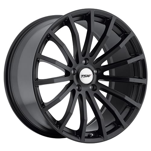 TSW Mallory Matte Black - Part Number 1880MAL355100B72 TSW Mallory Matte Black Photo