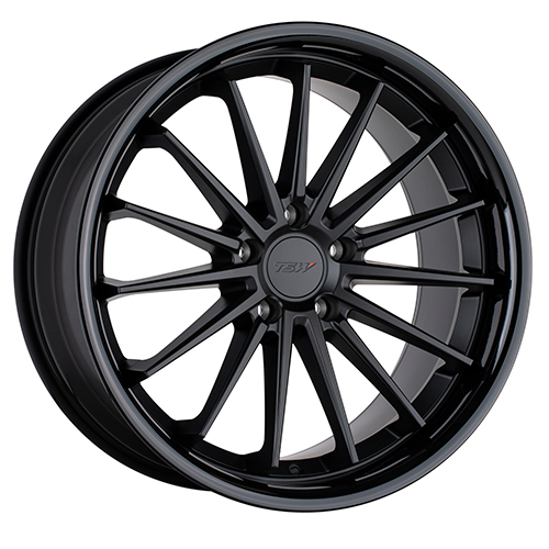 TSW Marina Matte Black W/ Gloss Black Lip - Part Number 1885MRA355120B76 TSW Marina Matte Black W/ Gloss Black Lip Photo