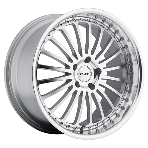 TSW Silverstone Silver W/ Mirror Face & Lip - Part Number 1780SIL325112S72 TSW Silverstone Silver W/ Mirror Face & Lip Photo