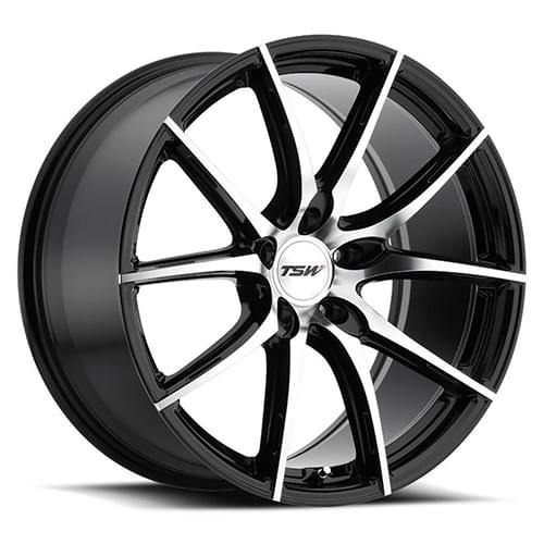 TSW Sprint Gloss Black W/ Mirror Cut Face - Part Number 2085SPT355120B76 TSW Sprint Gloss Black W/ Mirror Cut Face Photo