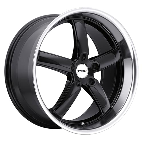 TSW Stowe Gloss Black W/ Mirror Lip - Part Number 1980STW355100B72 TSW Stowe Gloss Black W/ Mirror Lip Photo