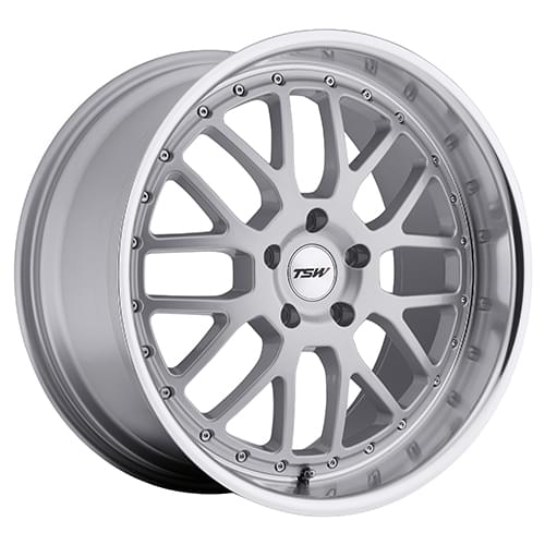 TSW Valencia Silver W/ Mirror Lip - Part Number 1995VAL205120S76 TSW Valencia Silver W/ Mirror Lip Photo