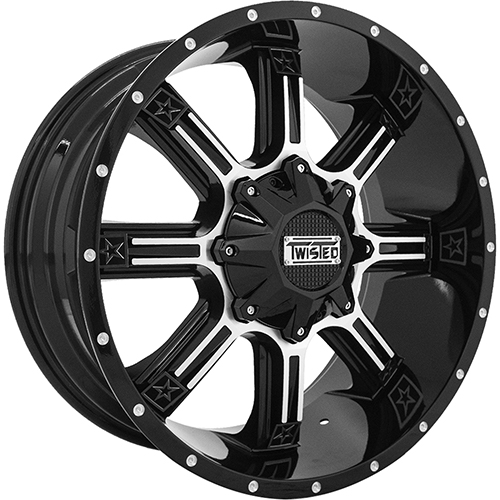 Twisted Offroad Radar T-21 Black Machined - Part Number T-21209051397150+0GBM Twisted Offroad Radar T-21 Black Machined Photo