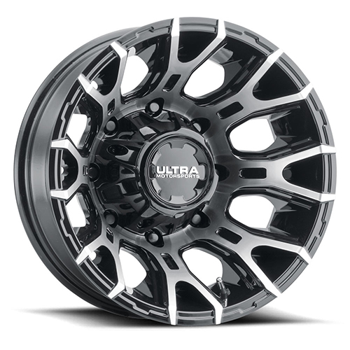 Ultra Scorpion Dually 022 Gloss Black W/ Diamond Cut Face & Clear Coat - Part Number 022-7681RU Ultra Scorpion Dually 022 Gloss Black W/ Diamond Cut Face & Clear Coat Photo