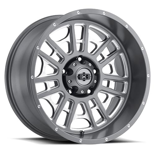 Vision Offroad Widow 418 Satin Gray Milled - Part Number 418-2973SGMS10 Vision Offroad Widow 418 Satin Gray Milled Photo