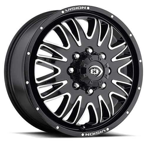Vision Offroad Rival 401 Black W/ Machined Face Fro - Part Number 401H2879BMFF Vision Offroad Rival 401 Black W/ Machined Face Fro Photo