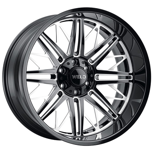 Weld Off-Road Cascade W145 Gloss Black Milled - Part Number W14520018475 Weld Off-Road Cascade W145 Gloss Black Milled Photo