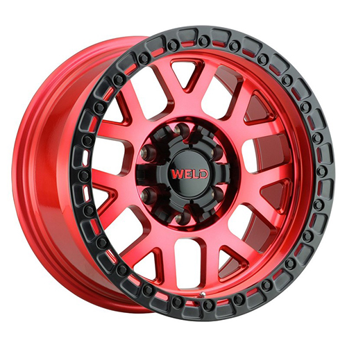Weld Off-Road Cinch Candy Red W/ Satin Black Lip - Part Number W13379026500 Weld Off-Road Cinch Candy Red W/ Satin Black Lip Photo