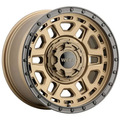 Weld Off-Road Crux W120 Satin Bronze W/ Satin Black Lip - Part Number W12079018500 Weld Off-Road Crux W120 Satin Bronze W/ Satin Black Lip Photo
