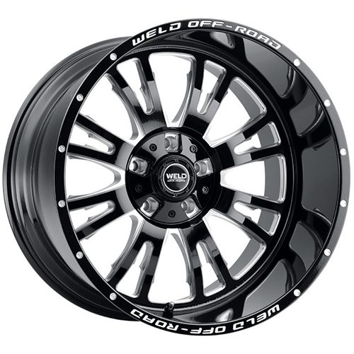 Weld Off-Road Slingblade W158 Gloss Black Milled - Part Number W15800070600 Weld Off-Road Slingblade W158 Gloss Black Milled Photo