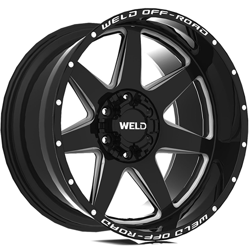 Weld Off-Road Retaliate W109 Gloss Black Milled - Part Number W10900098600 Weld Off-Road Retaliate W109 Gloss Black Milled Photo