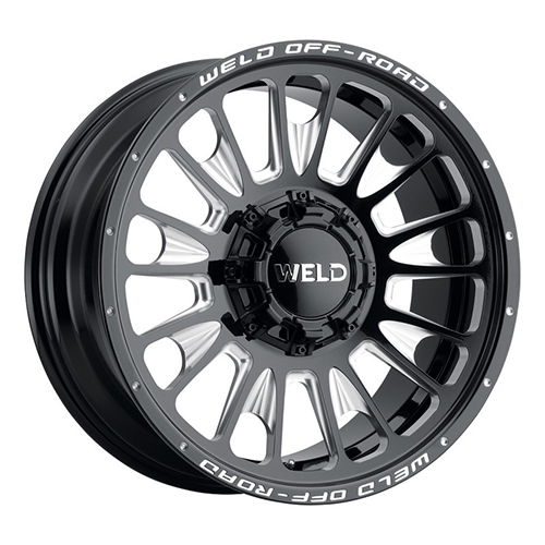 Weld Off-Road Scorch W121 Gloss Black Milled - Part Number W12108292890 Weld Off-Road Scorch W121 Gloss Black Milled Photo