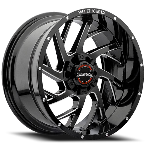 Wicked W930 Gloss Black Milled - Part Number W930290267+00GBMW Wicked W930 Gloss Black Milled Photo