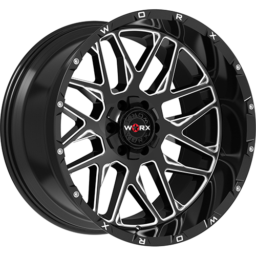 Worx 819BM Gloss Black W/ Milled Windows - Part Number 819BM-2098918 Worx 819BM Gloss Black W/ Milled Windows Photo