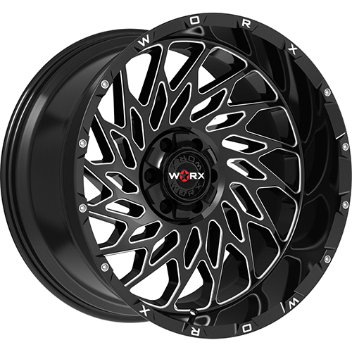 Worx 820BM Gloss Black W/ Milled Windows - Part Number 820BM-2228744 Worx 820BM Gloss Black W/ Milled Windows Photo