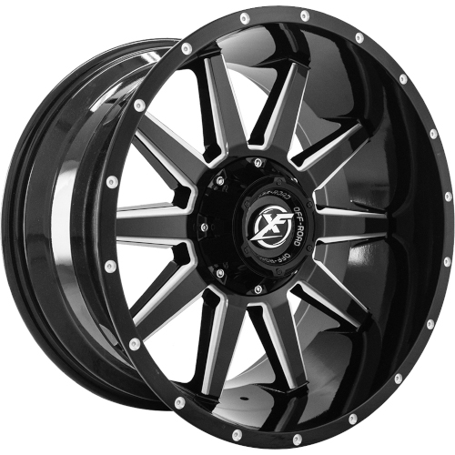 XF Offroad XF-219 Gloss Black Milled - Part Number XF-219189051397150+0GBML XF Offroad XF-219 Gloss Black Milled Photo