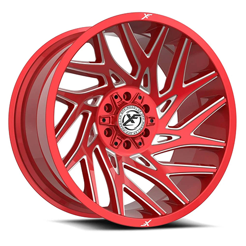 XF Offroad XF-229 Anodized Red W/ Milled Accents - Part Number XF-229241261351397-44ARM XF Offroad XF-229 Anodized Red W/ Milled Accents Photo