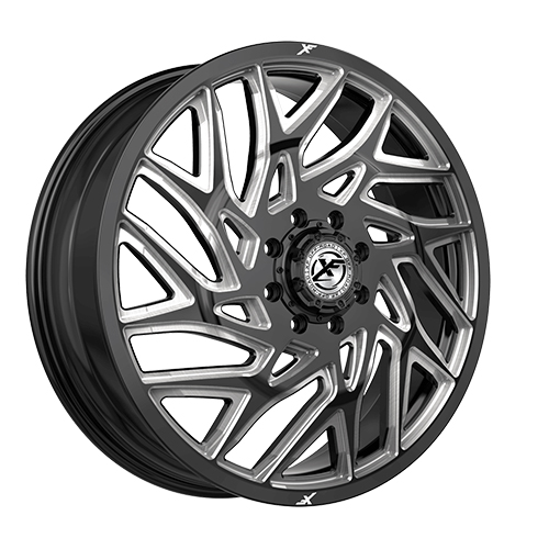 XF Offroad XF-229 Gloss Black Milled Dually - Part Number 229F228265110GBM XF Offroad XF-229 Gloss Black Milled Dually Photo