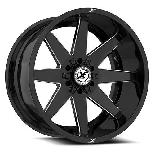 XF Offroad XF-236 Gloss Black Milled - Part Number XF-236209051271397+12GBML XF Offroad XF-236 Gloss Black Milled Photo