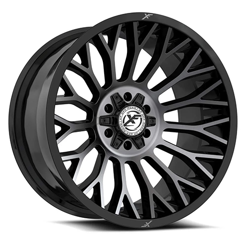 XF Offroad XF-237 Gloss Black Brushed W/ Double Dark Tint - Part Number XF-23720128170180-44GBBRDDT XF Offroad XF-237 Gloss Black Brushed W/ Double Dark Tint Photo