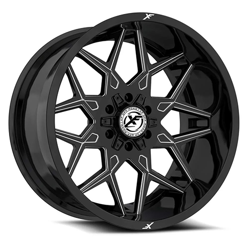 XF Offroad XF-238 Gloss Black Milled - Part Number XF-23817904312GBML XF Offroad XF-238 Gloss Black Milled Photo