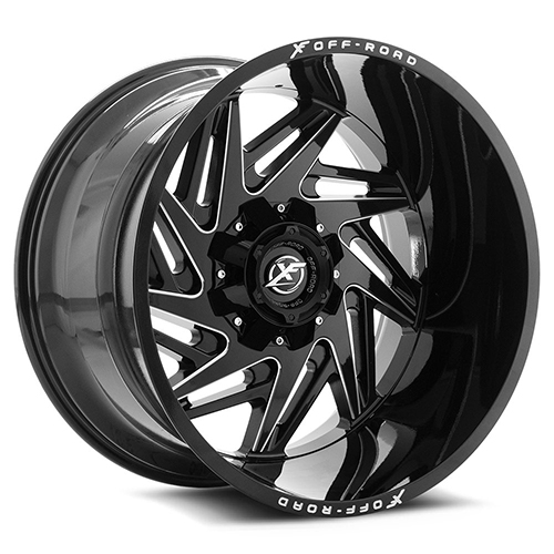 XF Offroad XF-203 Black Milled Window - Part Number XF-203179081651170+0BM XF Offroad XF-203 Black Milled Window Photo
