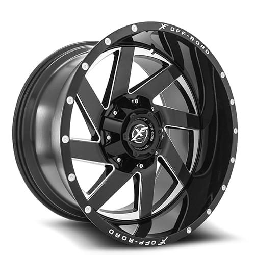 XF Offroad XF-205 Black Milled Window - Part Number XF-205201051351397-24BM XF Offroad XF-205 Black Milled Window Photo