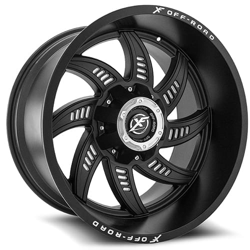 XF Offroad XF-206 Matte Black Milled - Part Number XF-206201051351397-24MB XF Offroad XF-206 Matte Black Milled Photo